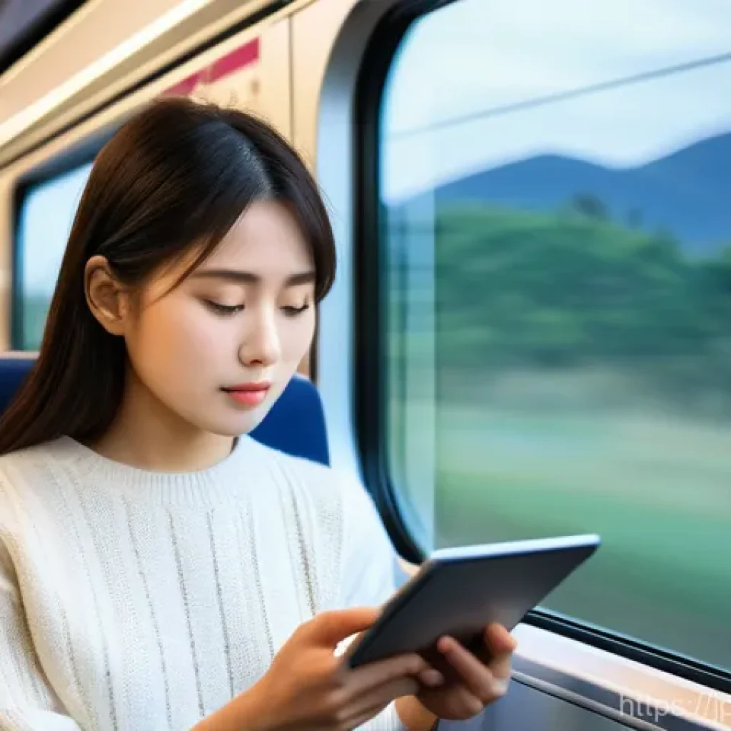 제품디자인 자격증 공부를 위한 모바일 앱 - **Prompt:** A young Japanese woman in her early twenties, dressed in smart casual clothes (e.g., a s...
