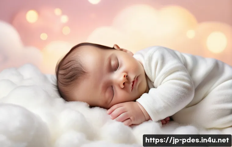 제품디자인 자격증 소지자의 커리어패스 - **Prompt:** "A cute baby is sleeping peacefully on a fluffy white cloud, wearing a clean diaper. Sof...