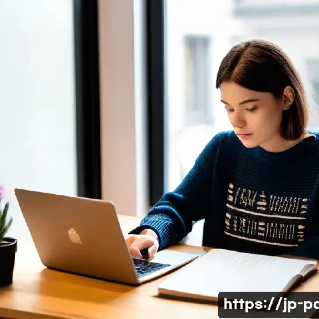 제품디자인 자격증 학습 계획 세우기 - **A young adult, early 20s, female, with short, neat hair and casual but smart attire (jeans, sweate...